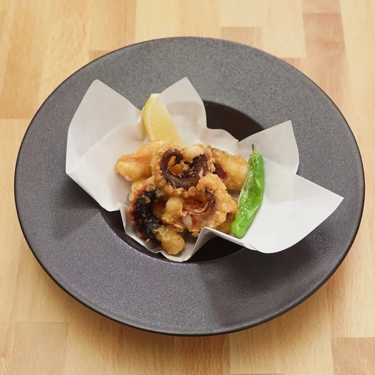 Tako Kara Age - Crispy fried octopus karaage marinated in soy sauce